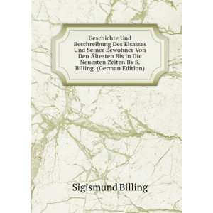   Billing. (German Edition) (9785874883454): Sigismund Billing: Books