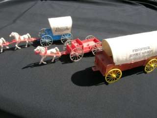 Vintage Horse and Carriage Toy Lot Stagecoach  