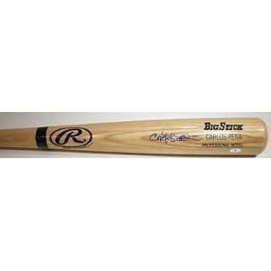   Pena Autographed Rawlings Blonde Big Stick Bat: Sports & Outdoors