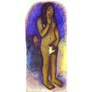   Oil Reproduction   Paul Gauguin   32 x 70 inches   Words of the Devil