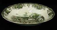   Friendly Village Green Oval Vegetable Serving Bowl England  