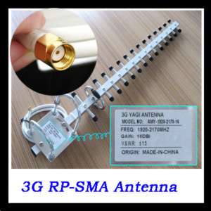 High Gain 16DBI 3G YAGI Antenna RP SMA for Router Adapter Card 1920 