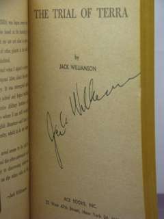 1st, signed, The Trial of Terra by Jack Williamson  