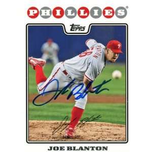  Joe Blanton Autographed 2008 Topps Card: Sports & Outdoors