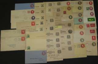 SPECIALIZED POSTAL STATIONERY 160 diff ENTIRES  