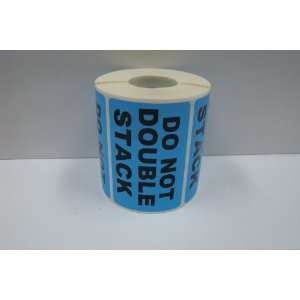  1000 2x3 Blue DO NOT DOUBLE STACK Pallet Shipping Labels 