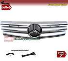 Front Silver Grill Grille Benz 90 02 SL Class W129 R129 SL320 SL500 