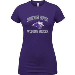  Bearcats Purple Womens Womens Soccer Arch T Shirt