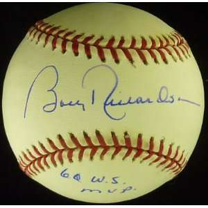  Bobby Richardson Signed Baseball   AL 60 WS MVP PSA COA 