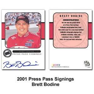    Press Pass Signings 01 Brett Bodine Card