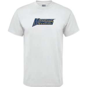  Merrimack Warriors White Logo T Shirt