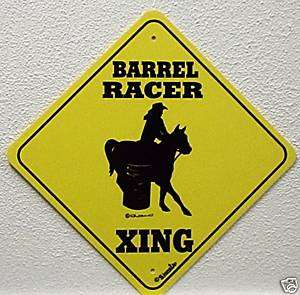 BARREL RACER XING Sign Made in USA New  