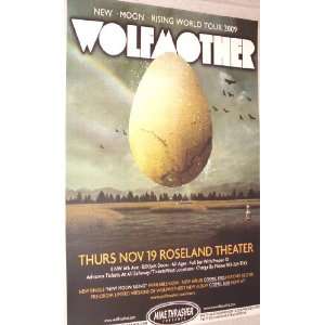  Wolfmother Poster   Concert Flyer Cosmic Egg Tour