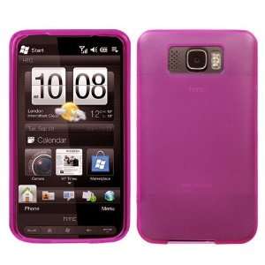  Semi Transparent Hot Pink HTC HD2 Premium Phone Protector 