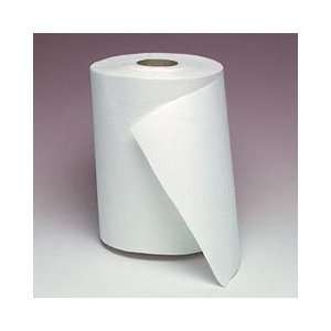 Bleached White Nonperforated Roll Towels, 8W x 800 Feet, 6 Rolls 