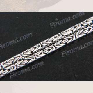 22 2.5MM BYZANTINE BALI STERLING SILVER CHAIN necklace  