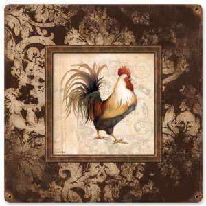  Rooster Frames Vintaged Metal Sign