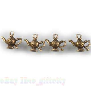 100 Wholesale Bronze Aladdins Lamp Pendant 22mm 140291  