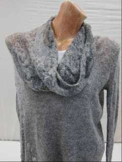 New Helmut Lang Asymmetric Light Grey Sweater   Size Small  
