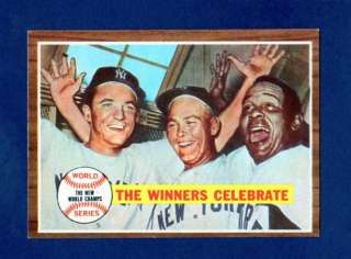 1962 TOPPS WORLD SERIES THE WINNERS CELEBRATE #237   NM   