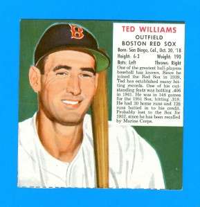 1952 Red Man #23A Ted Williams (HOF) ExNm ~ No Tab  