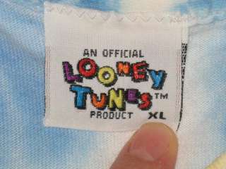   GAME LOONEY TUNES TIE DYE T Shirt XL neon hip hop cross colours  
