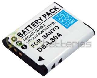   Battery for SANYO Xacti VPC GH1EX B VPC GH2 VPC GH3 VPC GH4  