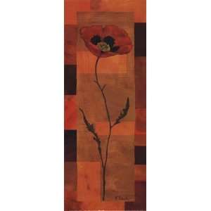   Poppy Panel I   petite   Poster by Paul Brent (4x10): Home & Kitchen