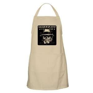  Apron Khaki Wiseguy Skeleton Smoking Cigar with Bullet 