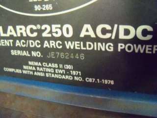 Miller Dialarc 250 AC/DC Welder (a)  