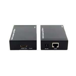  Hdmi Extender Adapter Over 1 Single Cat5e /6 (Up to 150 Feet) 1080p 