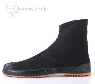   Tabi Boots KAISOKU 10   Japanese Soles Soul   Mid cut (Black) # 25B
