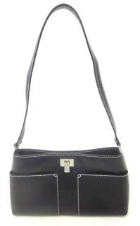 LAMBERTSON TRUEX Black Leather Mini Shoulderbag Handbag  