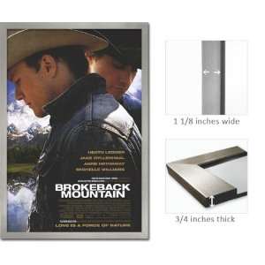  Silver Framed Brokeback Mountain Movie Poster Fr 24381 