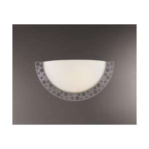   Sconce Satin Stainless Steel Acid Etched Glass Holy: Home Improvement