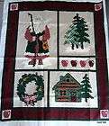 christmas wall hanging cotton fabric quilt panel northwoods noel 