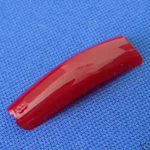   Red Nail Tips 50pcs Size#8 USA Acrylic Gel Nails 