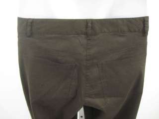 THEORY Brown Linen Capri Crop Pants Slacks SZ 2  
