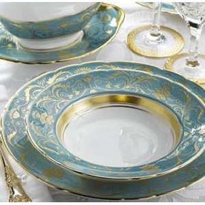  Royal Crown Derby Regency Turquoise 5pc Place Setting 