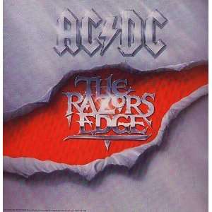 AC/DC Razors Edge Original Promo Poster Flat 1990: Home 