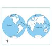   Classroom Geography Package 28 Items, incl. puzzle maps, world flags