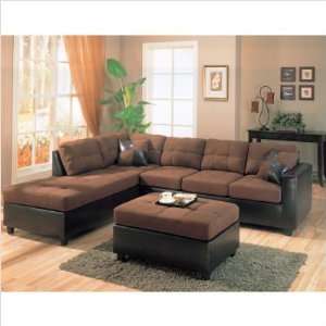 Wildon Home 500655L Bailey Microfiber Sectional Sofa with Chaise on 