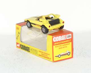 CORGI TOYS 386 WHIZZWHEELS YELLOW BERTONE RUNABOUT BARCHETTA  