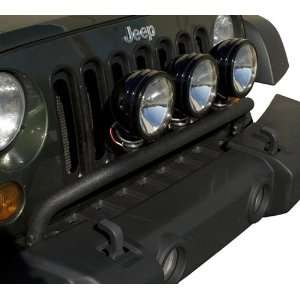 : Rugged Ridge OMX11232.20 Jeep Wrangler Front Bumper Light Bar   JK 