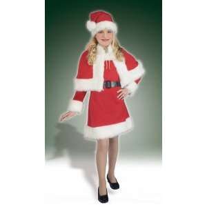  Lil Miss Santa Claus Suit Child Christmas Costume Size 