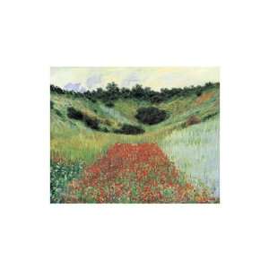  Claude Monet (Poppy Field in a Hallow Near Giverny) Art 