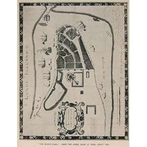   York Dukes Plan Map 1664 Long Island   Original Print