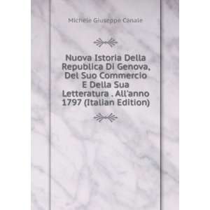   . Allanno 1797 (Italian Edition) Michele Giuseppe Canale Books