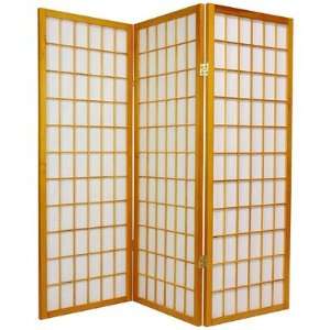  4 Feet Tall Window Pane Shoji Screen in Honey Number of 