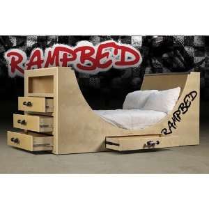 RampBed Skate Series Birch Wood Bed   Full:  Home & Kitchen